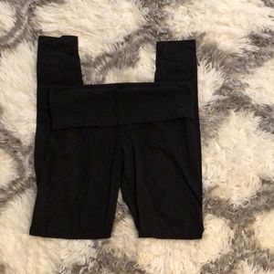 Roll down PINK skinny leggings